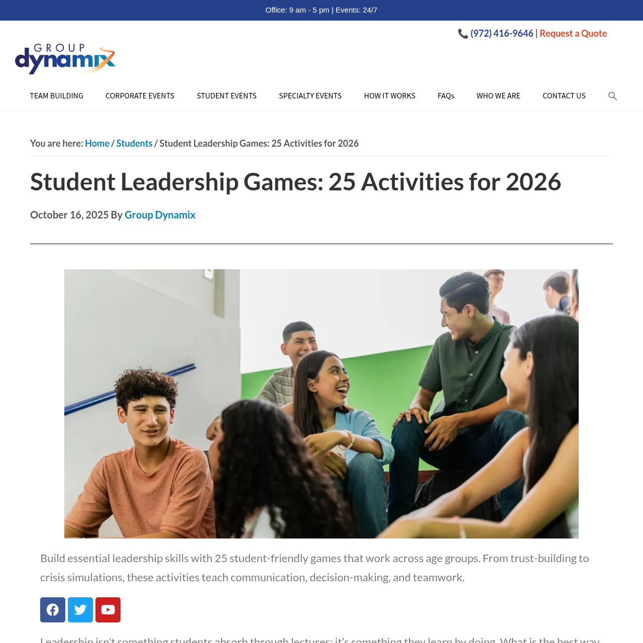 GroupDynamix Student Games