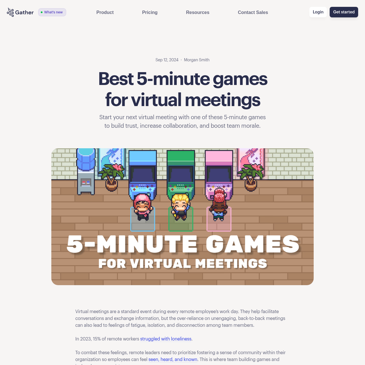 Gather interface